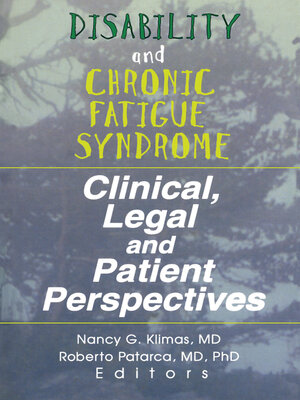 cover image of Disability and Chronic Fatigue Syndrome